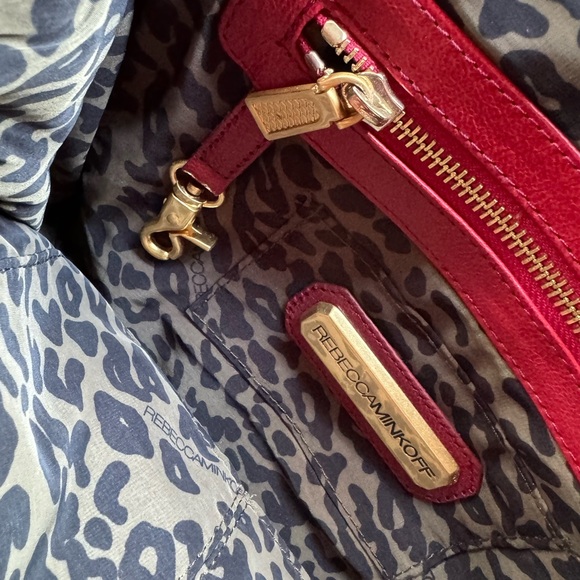 KC Chiefs colors - Red Studded Leather Purse with chain strap - Picture 7 of 7